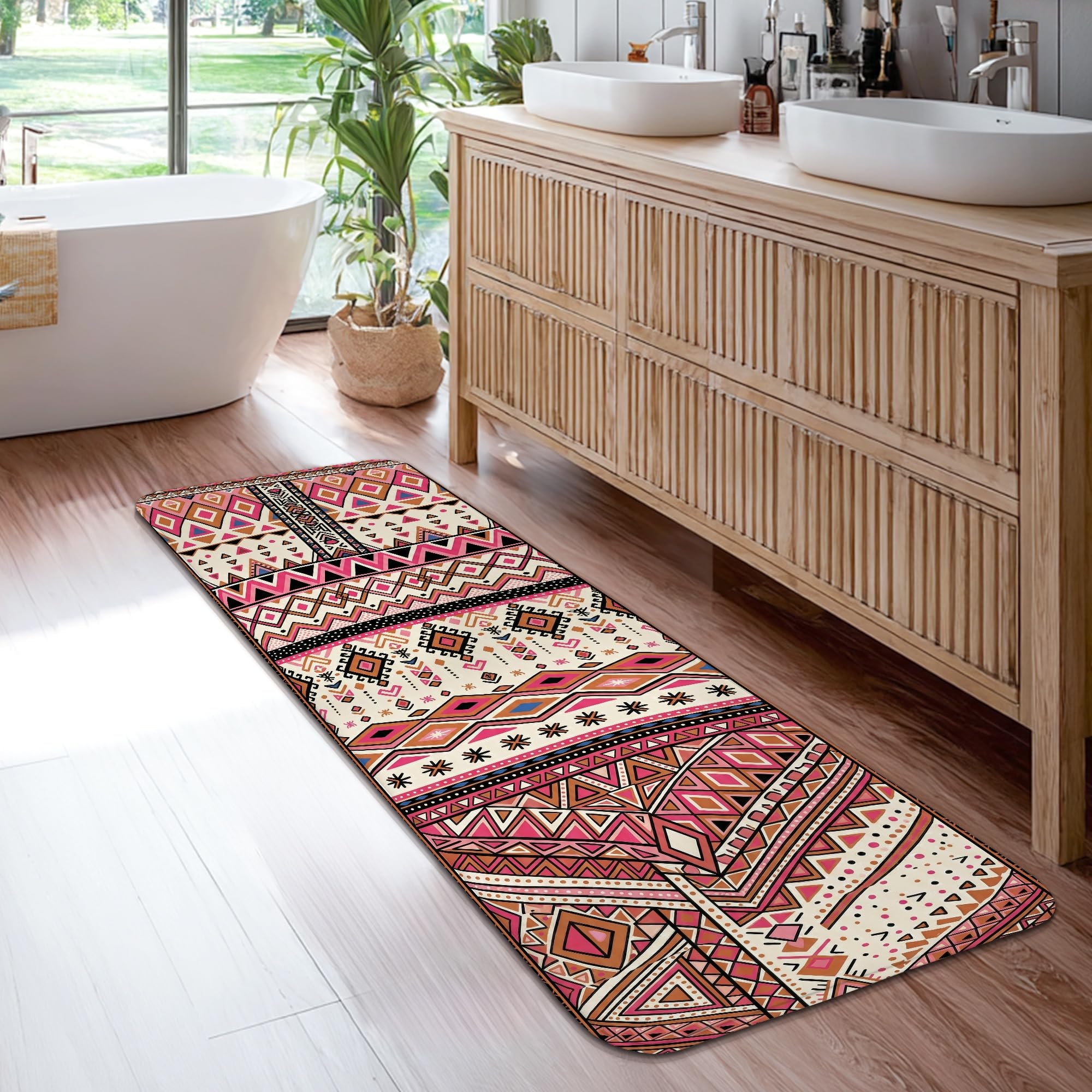 Tapis de couloir lavable pour cuisine et entrée sans perte de poils