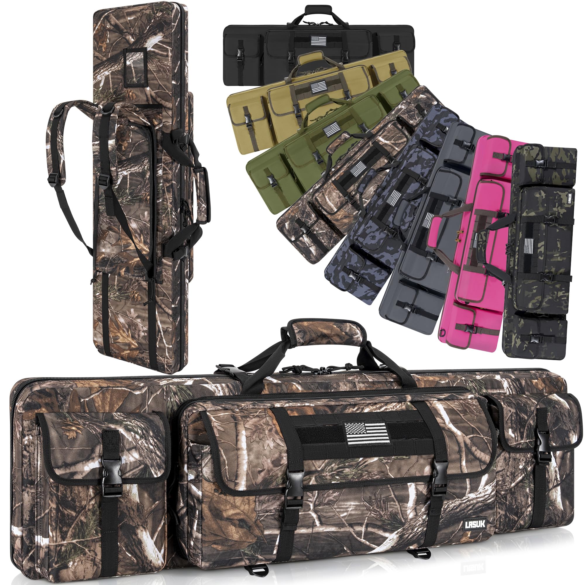 Double Rifle Case Soft Gun Bag 26/28/32/36/42/46/48/51/55"