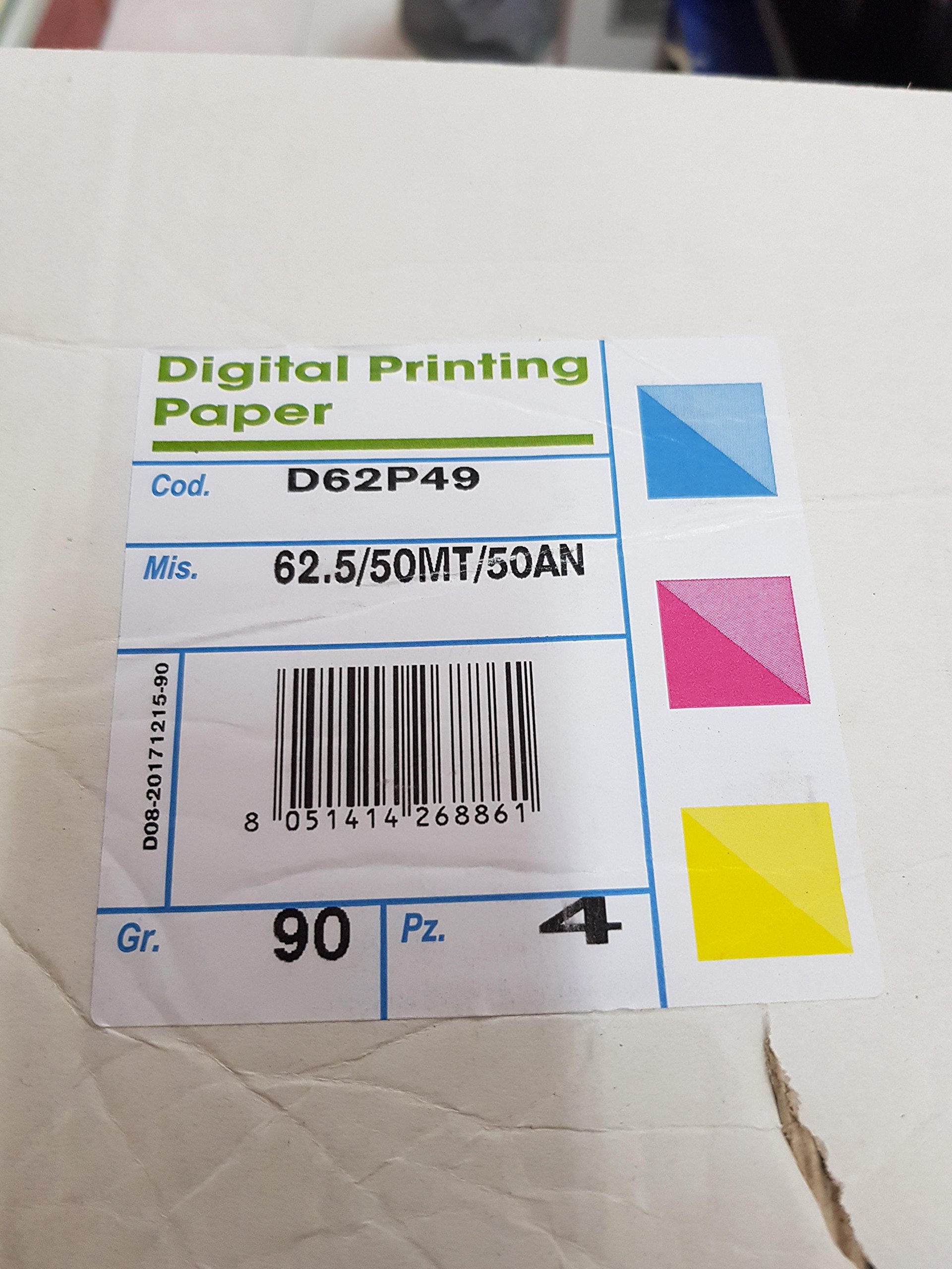 Rotolo Plotter Bianco 42x50mt 90g. confezione 4 rotoli
