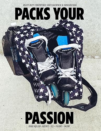 Miniatura 5 de Fydelity Lindas bolsas para patinaje sobre ruedas para mujeres bolsa ideal para patinaje cuádruple o bolsas de patines para niñas uso como bolsa de