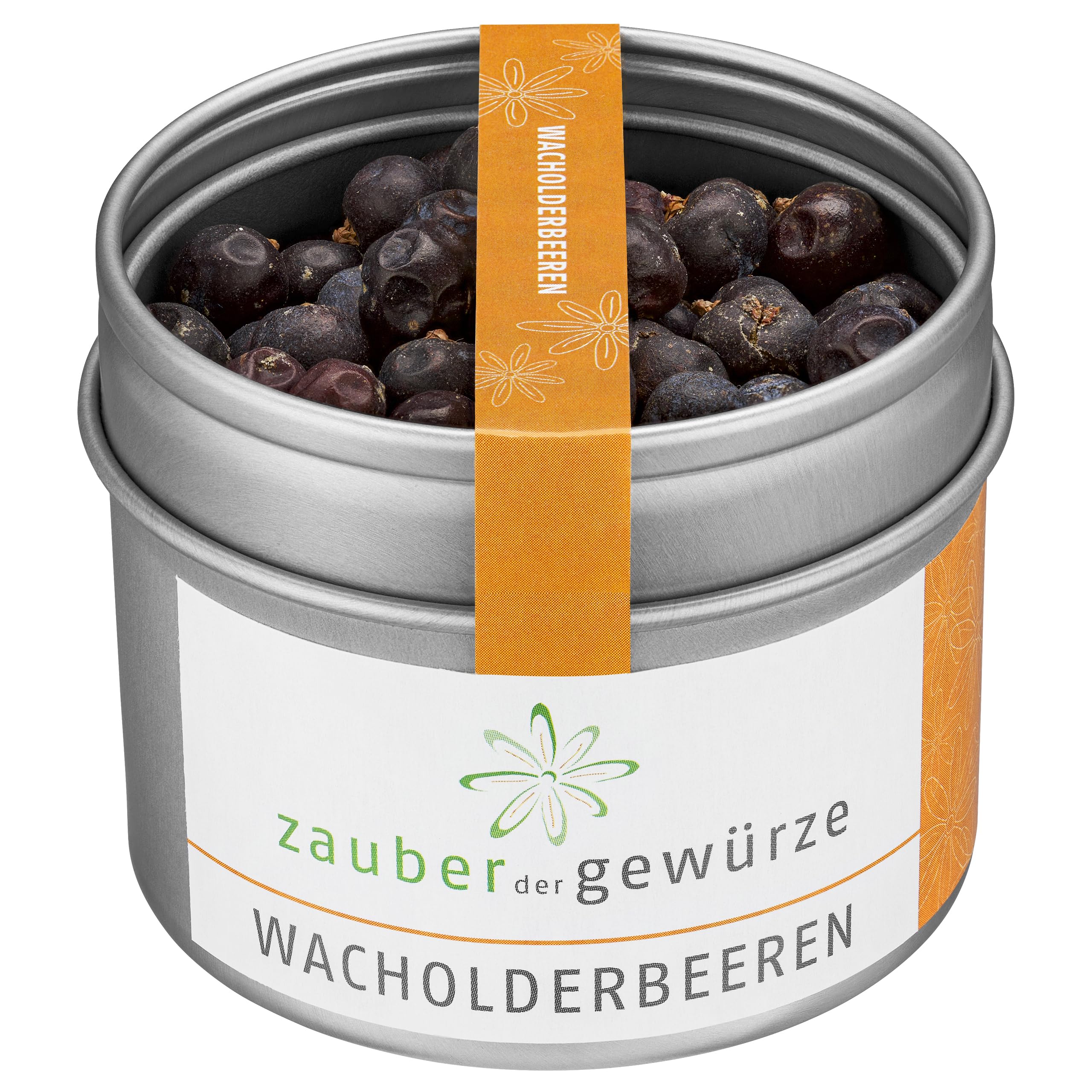 Zauber der Gewürze Wacholderbeeren ganz – Wacholder Beeren getrocknet und ganz, perfekt zum Würzen von Fleisch, Wildgerichten und Marinaden, 40 g