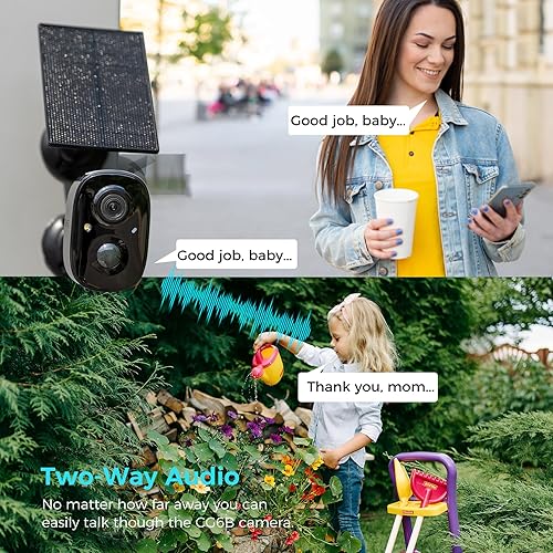 Miniatura 7 de Vicohome 2G6B - Cámara de seguridad solar 2K y timbre de video inteligente DB3 2K con timbre, no necesita NVR, funciona con pilas, fácil de