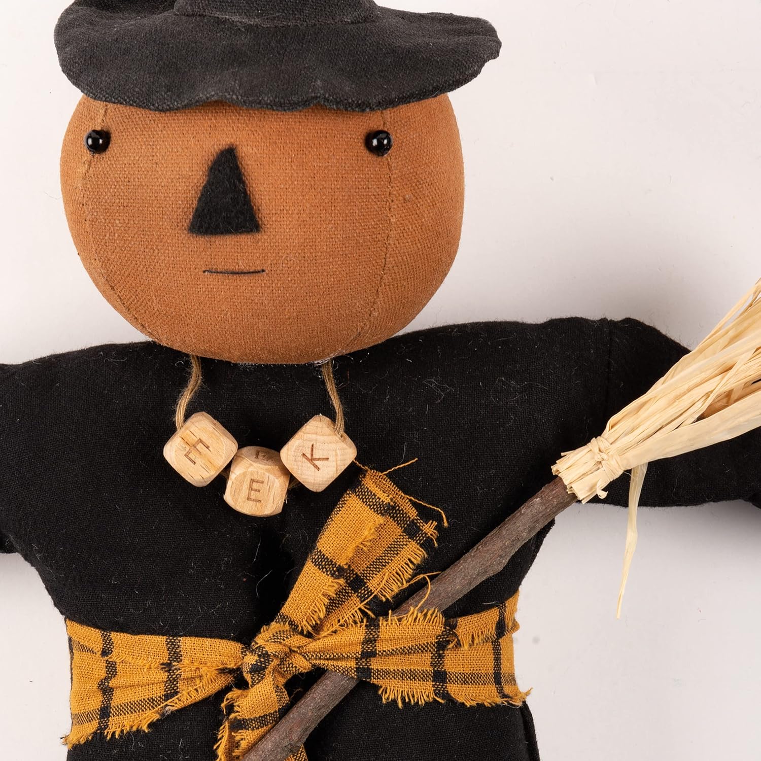 Primitives by Kathy Eek Pumpkin Witch Collectible Doll Black 5.50" x 17" x 3.25"