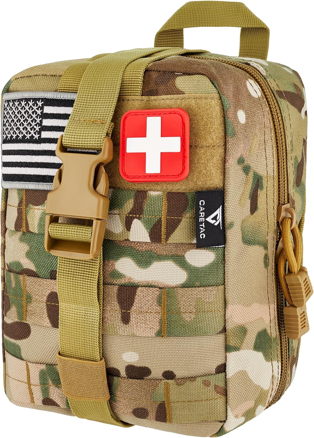 CareTac IFAK First Aid Kit with 2 Additional Emergency Israeli Bandages