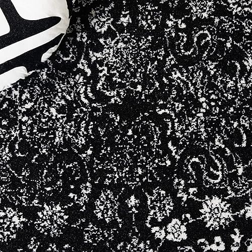 Miniatura 153 de Safavieh colección Adirondack - Alfombra de área, 6 x 9 pies, gris y azul, diseño oriental desgastado, no desprende pelusa, fácil cuidado, ideal