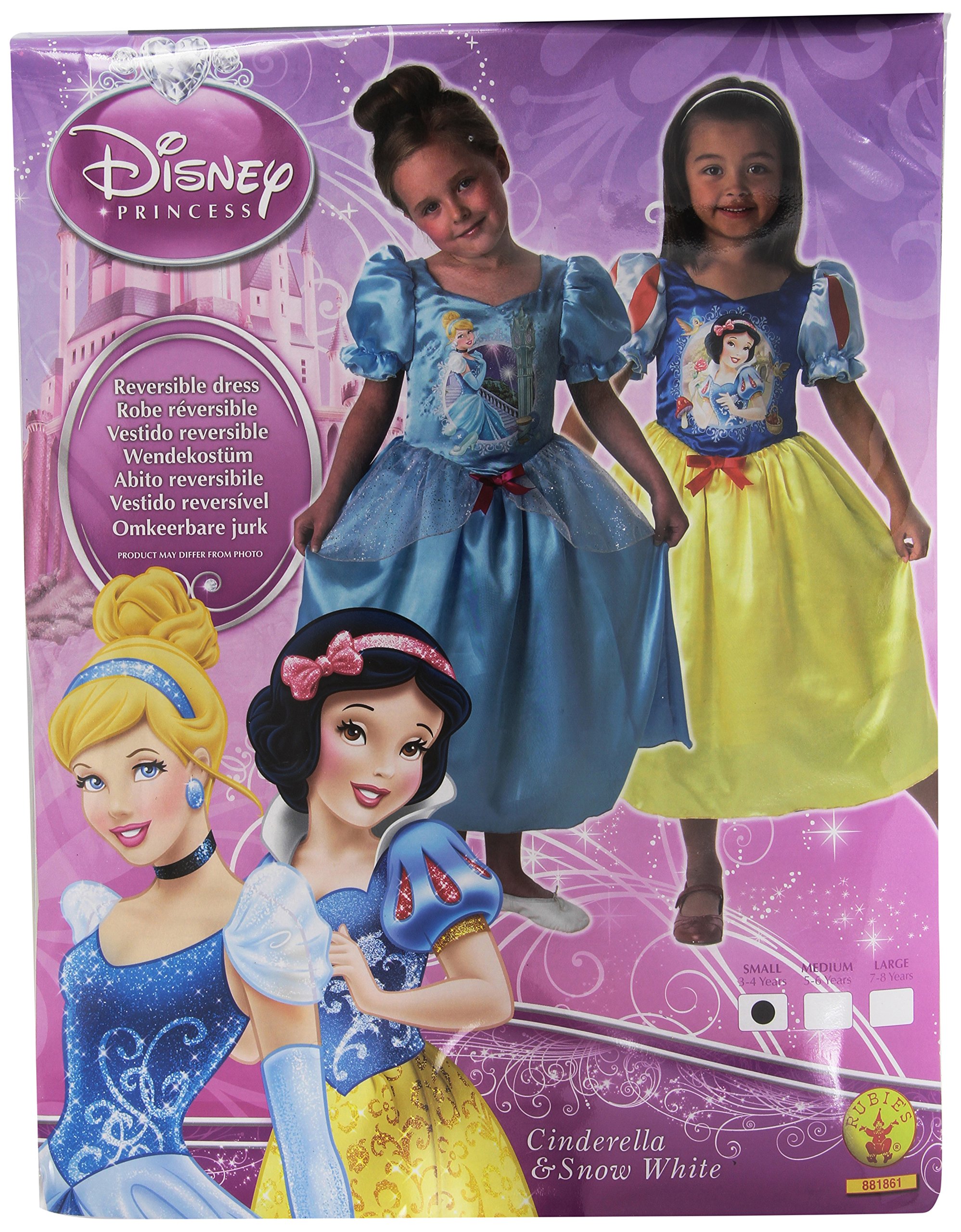Rubie's Official Child's Reversible Beau - Cinderella To Snow White - Small  Ages 3