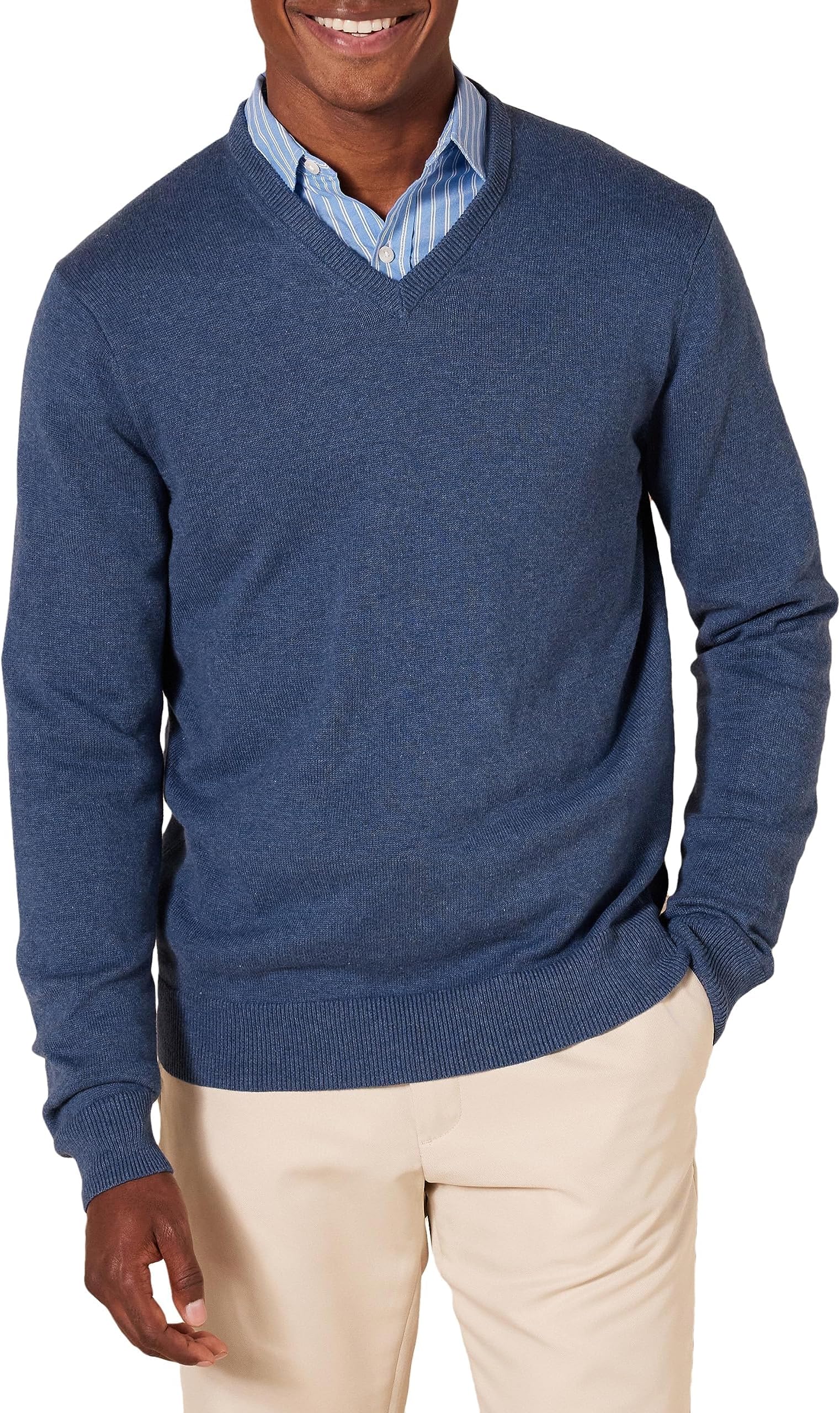Men's V-Neck Pullover Jumper (Available in Big & Tall)