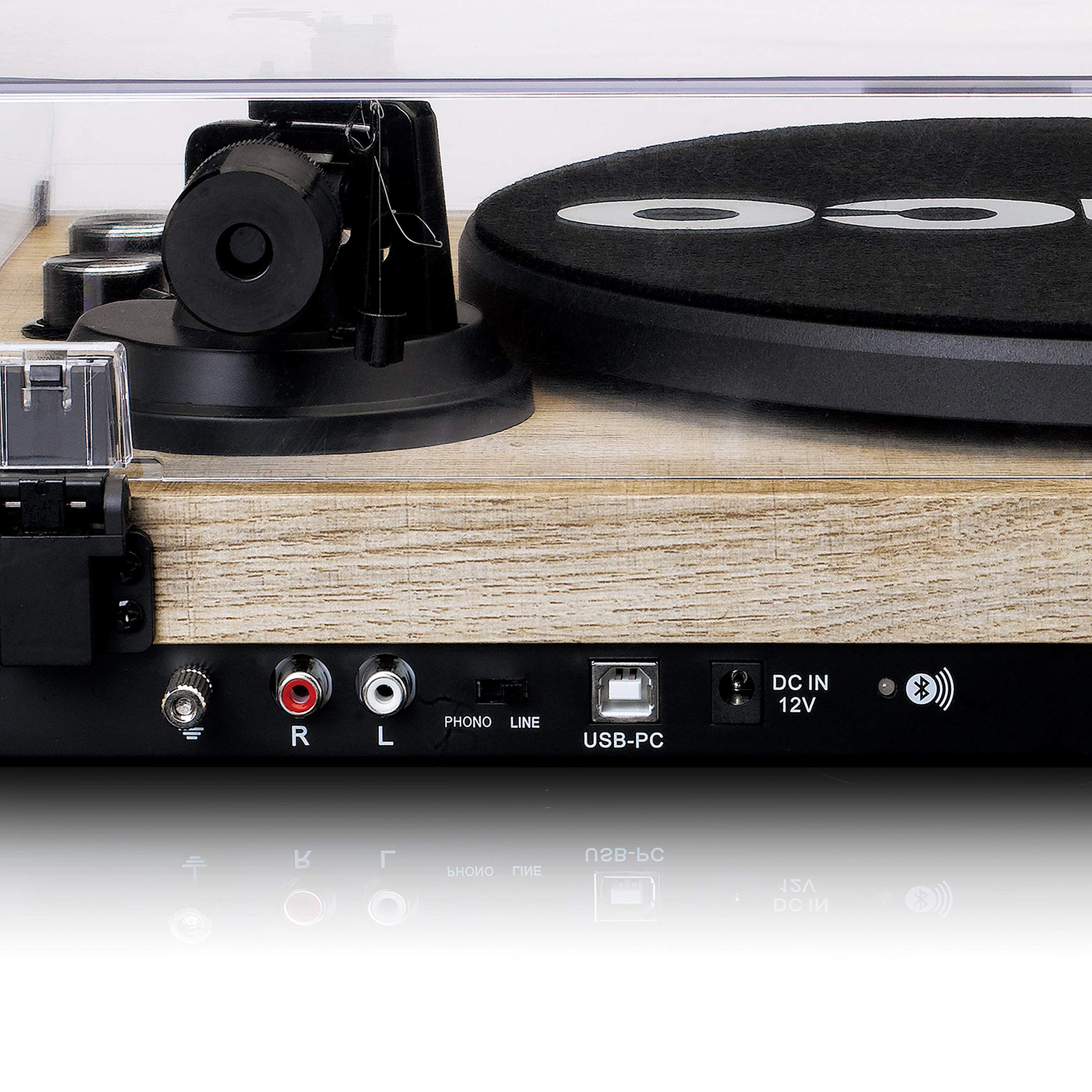 Lenco LBT-188PI - Bluetooth Plattenspieler mit Riemenantrieb