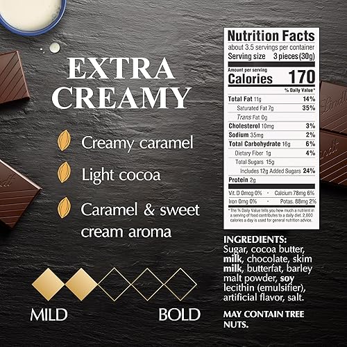 Vista 98 de Lindt Excellence - Barra de chocolate amargo Caramel Sea Salt Dark Chocolate, dulce de chocolate para el Día de la Madre, 3.5 onzas