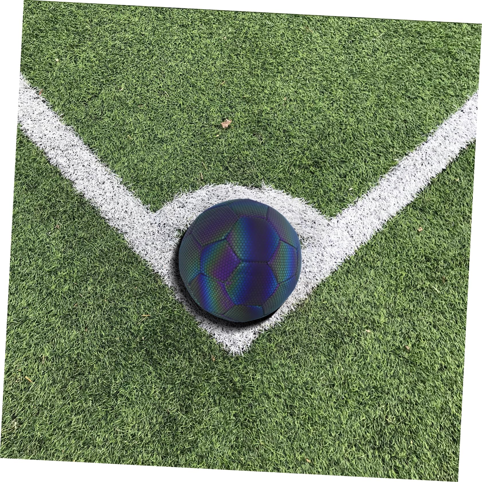 Pallone di Calcio Riflettente per Allenamento e Partite, Alta Visibilità | Gomma, Pelle Sintetica e Camera in Butile, Uso Versatile per Scuole e Match, Back To School Party
