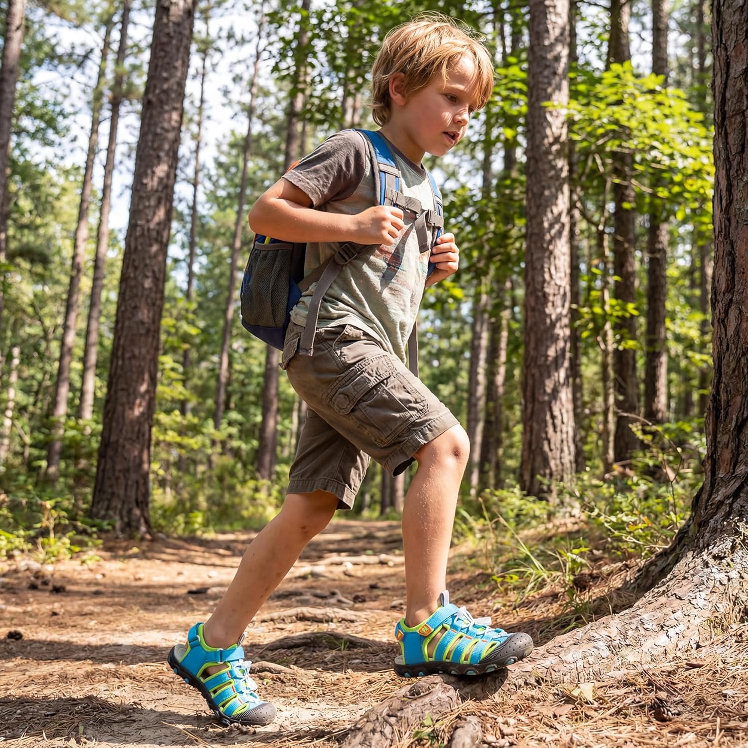 Stelle Boys Girls Sport Water Sandals Kids Summer Outdoor Beach Hiking Closed-Toe Athletic Shoes for Toddler/Little/Big Kids - Image 3