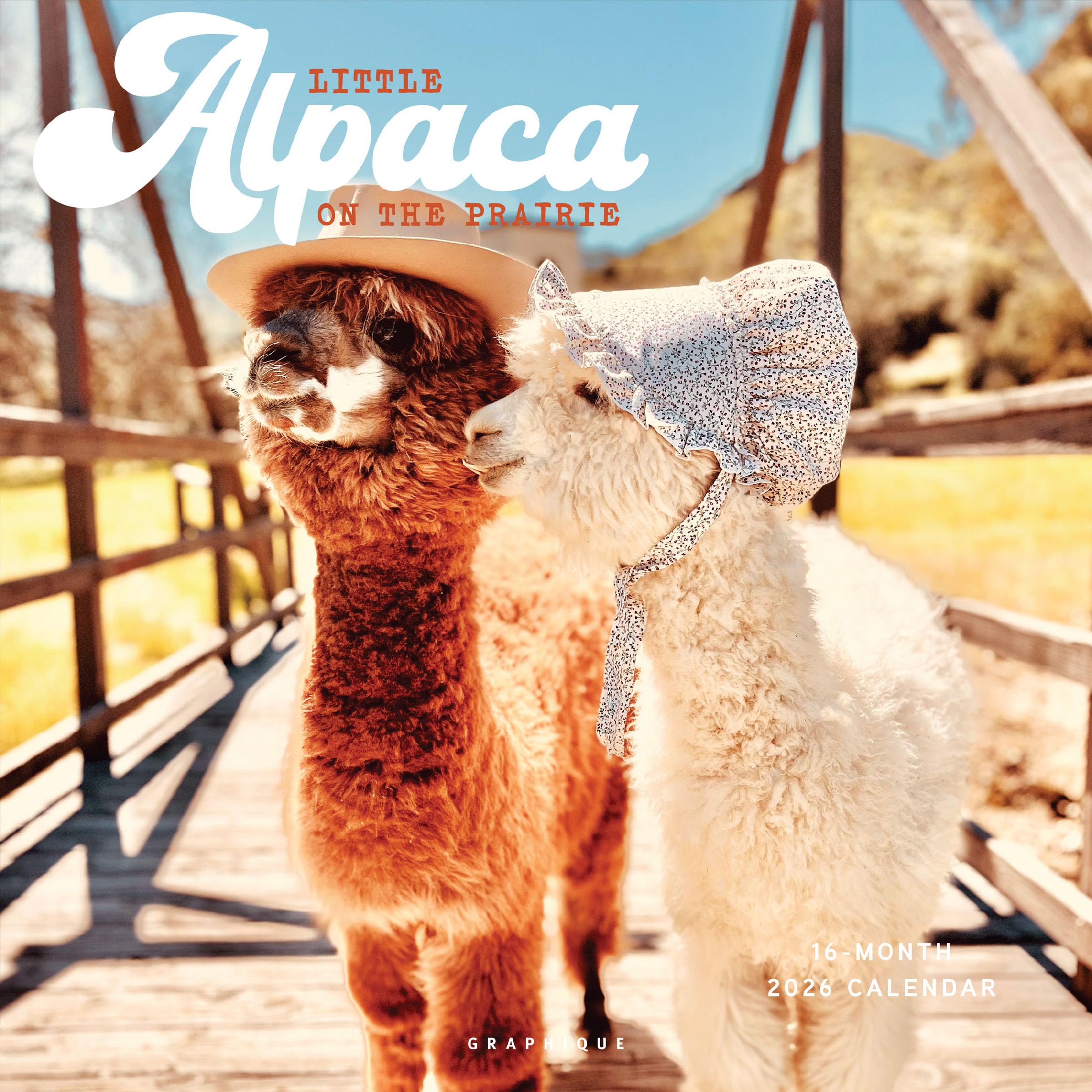 Graphique 2026 Little Alpaca on the Prairie Wall Calendar | 12” x 12” | Thick Paper | Home & Office Organizer | Large Monthly Grid | 3 Languages &