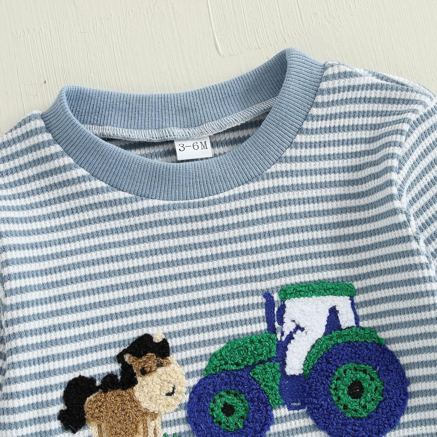 Madjtlqy Toddler Baby Boy Fall Clothes Embroidery Sweatshirt Pullover Tops + Casual Pants Infant 2 Piece Winter Outfit Set