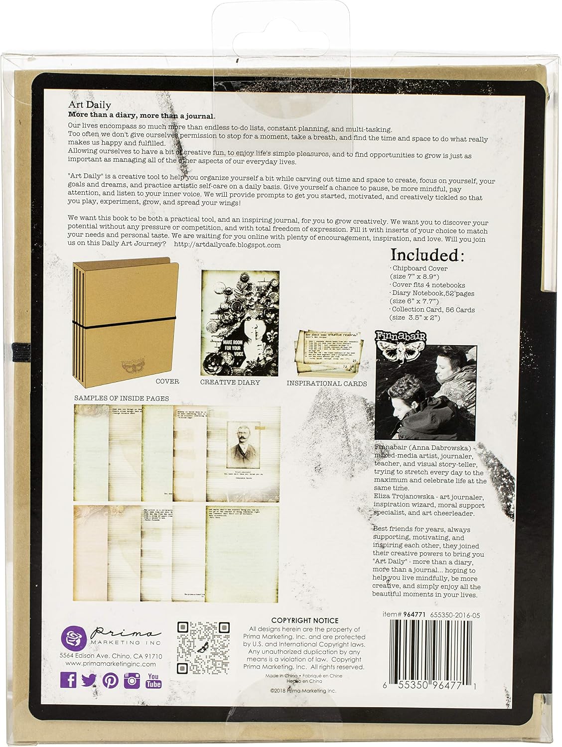 Prima Marketing Prima Art Daily Planner Chipboard Album 7"X8.9"-Kraft