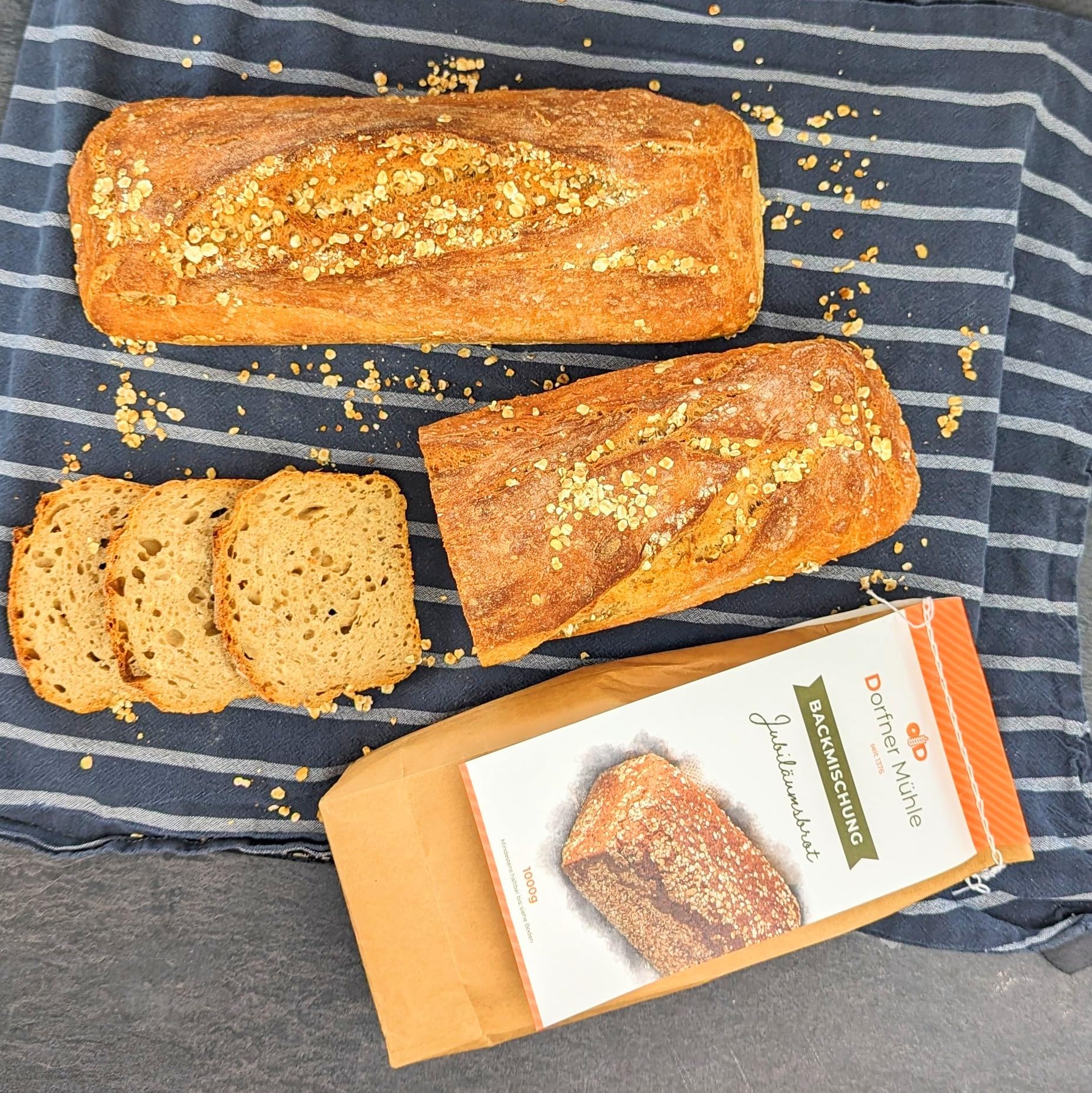 Brotbackmischungen Dorfner Mühle - Premiumset mit Samen und Körnern -14 Brote [7x1kg] - Handgemacht in Bayern seit Generationen