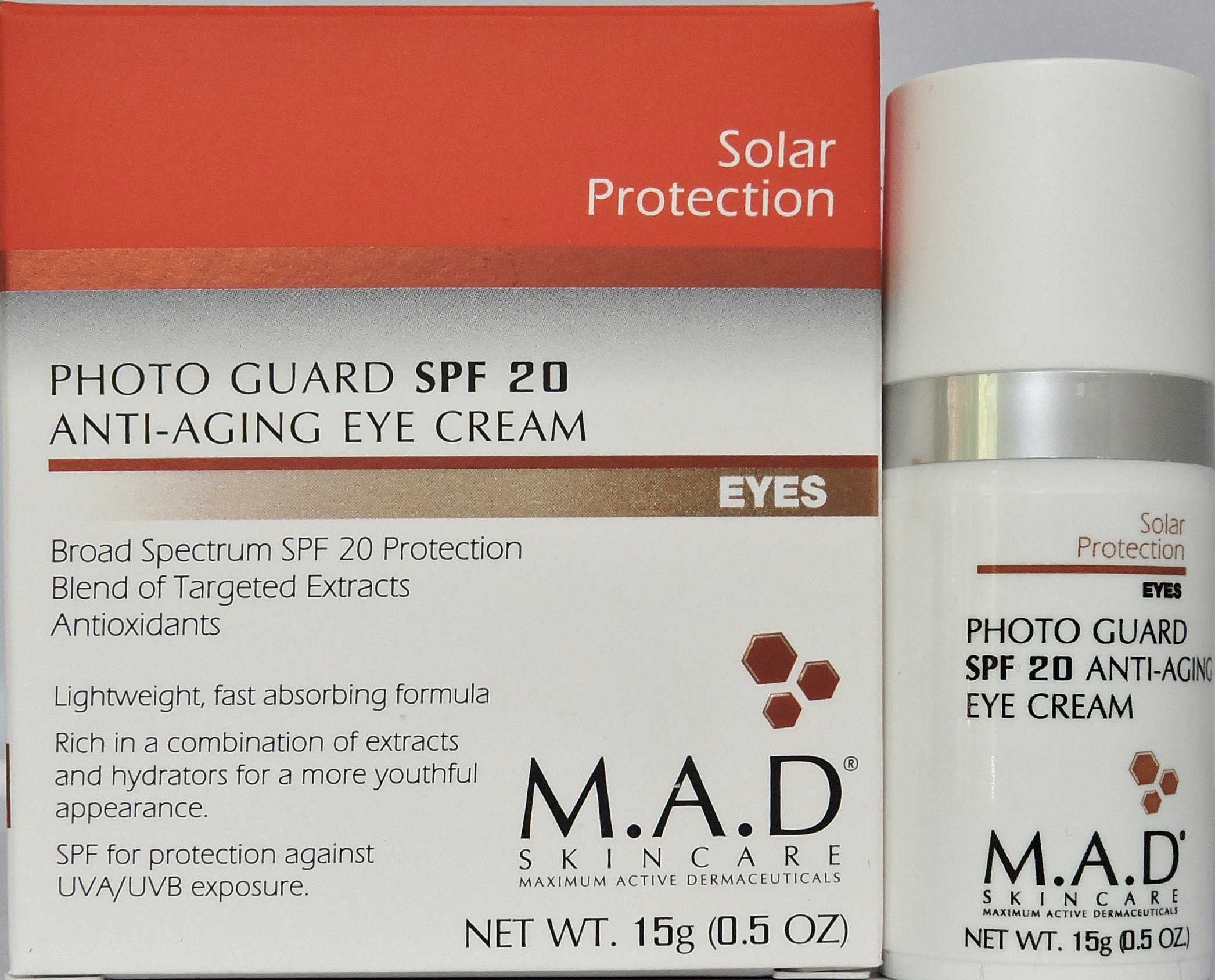 M.A.D SkincarePhoto Guard Broad Spectrum SPF 20 Anti-Ageing Eye Cream 15ml