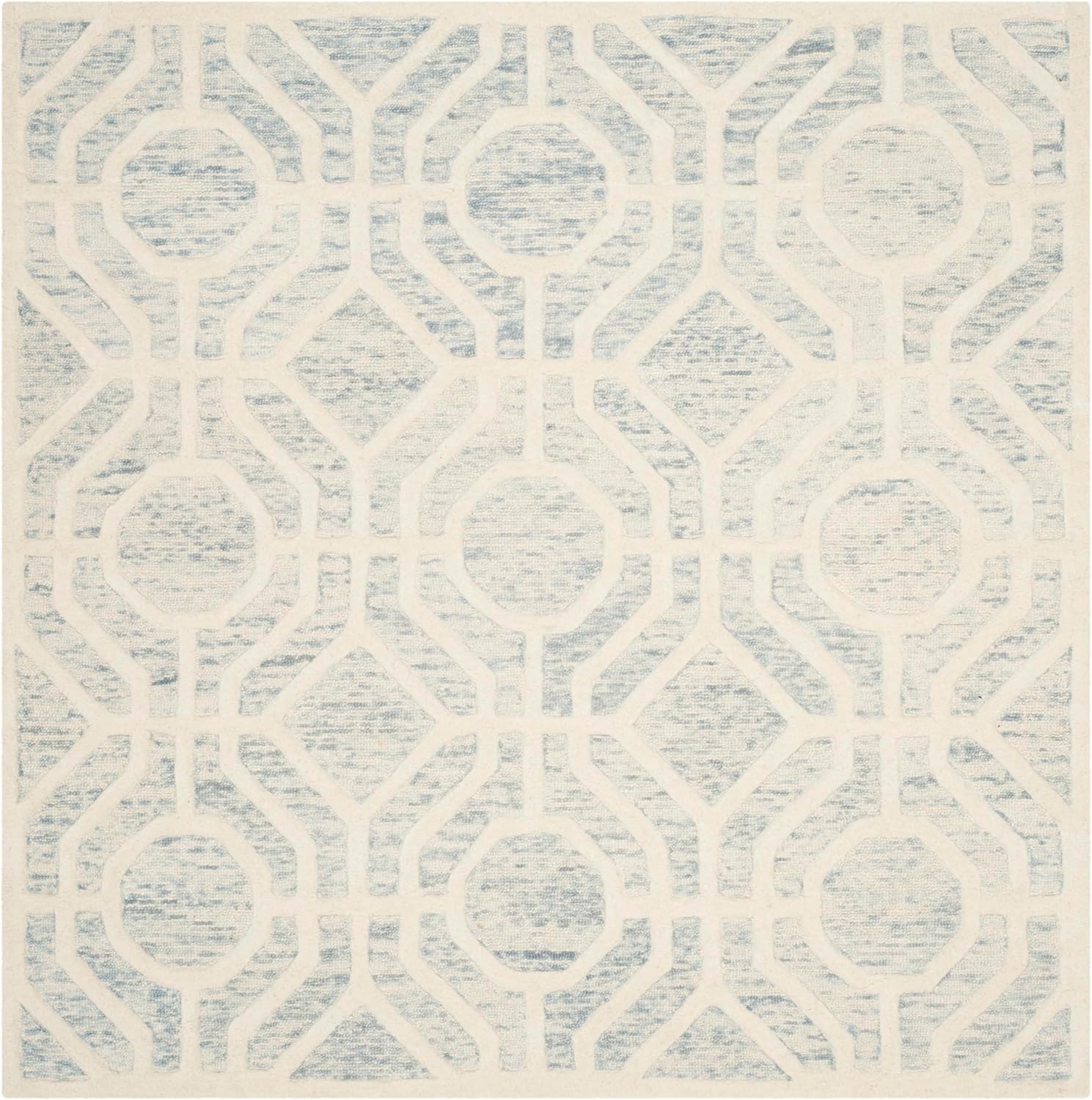 SAFAVIEH Cambridge Collection Accent Rug - 2' x 3', Light Grey & Ivory, Handmade Moroccan Distressed Wool, Ideal for High Traffic Areas in Entryway, Living Room, Bedroom (CAM726G)