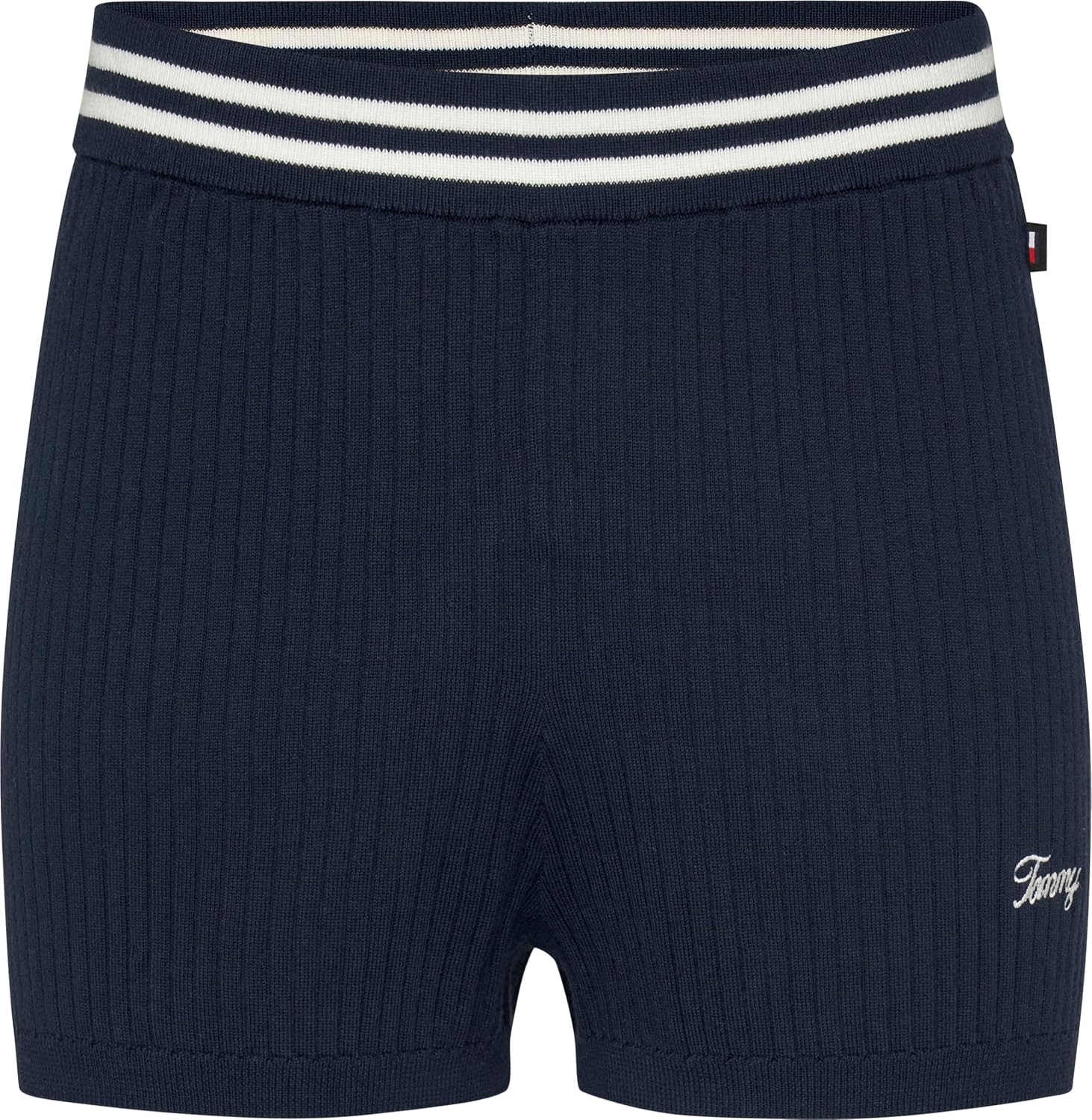 Tommy Hilfiger Tjw Script Knit Tipping Short Şort Kadın