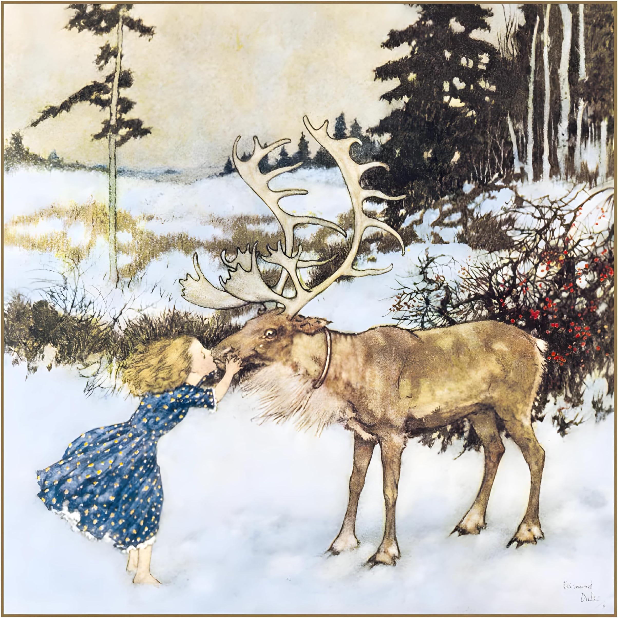 Museums & Galleries Christmas Cards Pack Of 8 - Father Christmas Traditional Design Eco Friendly Recyclable