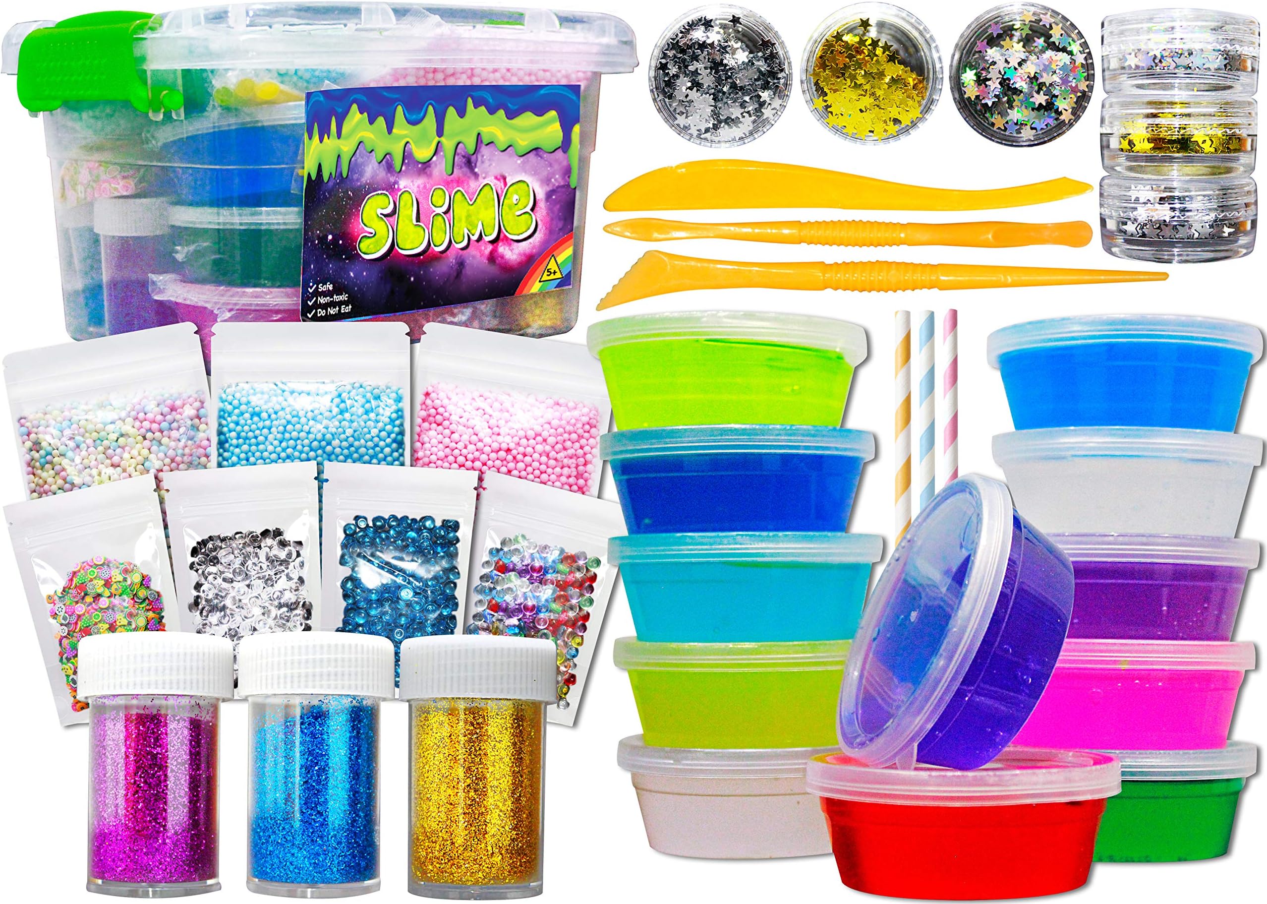 Elmer's Glue Spooky Slime Kit with Clear PVA Glue, Glitter Glue Pens