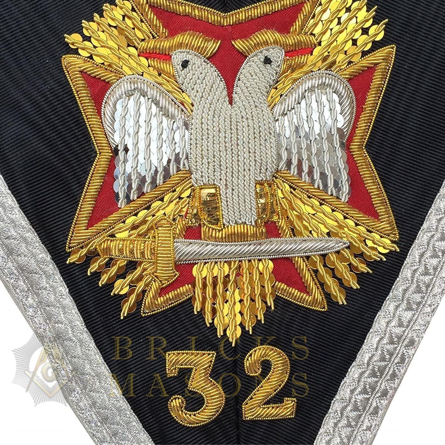 Bricks Masons Rose Croix 32nd Degree Collar