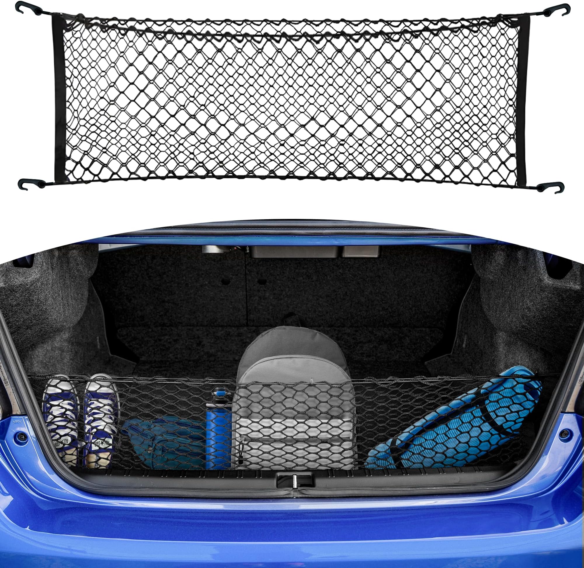 Envelope Style Trunk Cargo Net Rear for Subaru Impreza 2017-2019 Crosstrek 2018-2019 New
