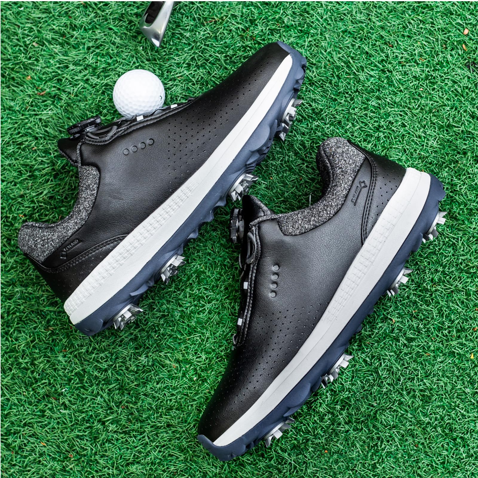 Zapatos De Golf Unisex, Profesionales Zapatillas De Golf Antideslizantes, Zapatillas De Deporte Informales con Cierre De Giro para Entrenamiento