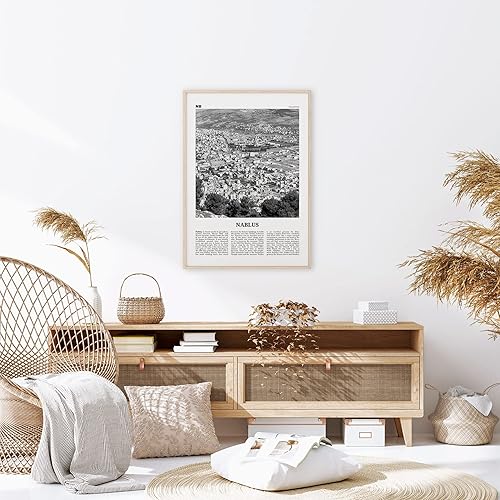 Miniatura 3 de Arte de pared de Nablus, impresión de Nablus, foto de decoración de pared para habitación, mapa de Palestina, 250, póster de viaje impreso