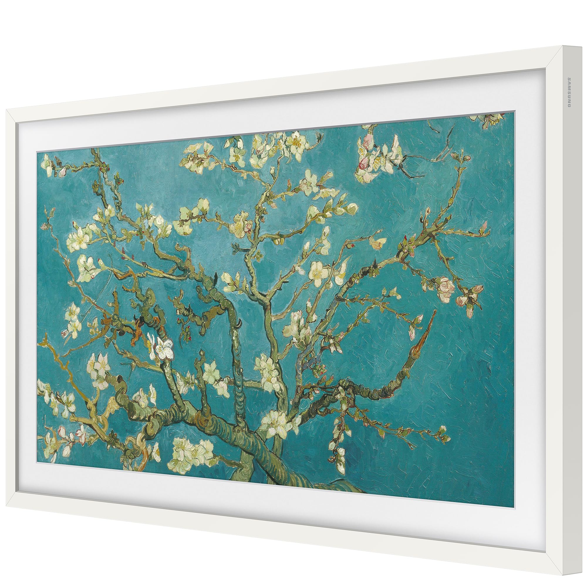 Samsung The Frame TV-Rahmen, 32 Zoll, Modern, Weiß, Zubehör für The Frame-Fernseher mit 32" (LC03C), Befestigung per Magnet