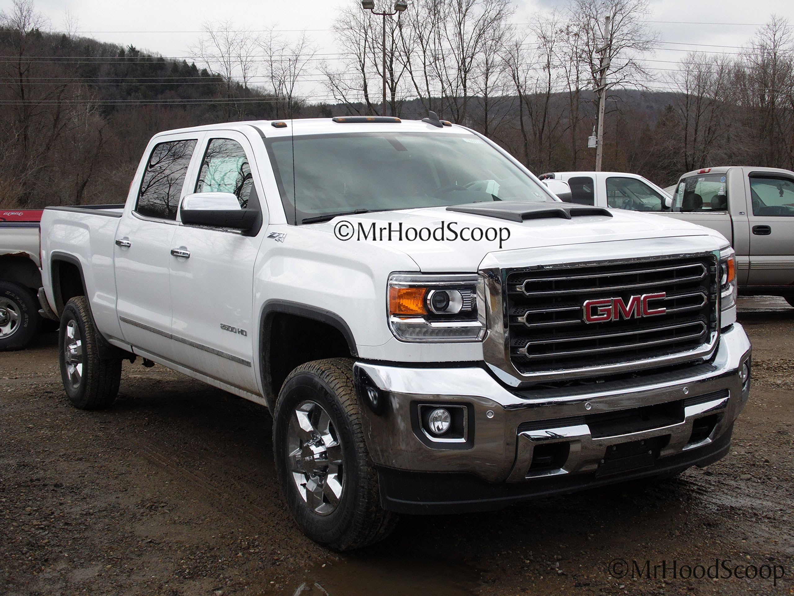 Xtreme Autosport Unpainted Hood Scoop Compatible with 1988-2006, 2015-2016 GMC Sierra HD 2500-3500 by MrHoodScoop HS002