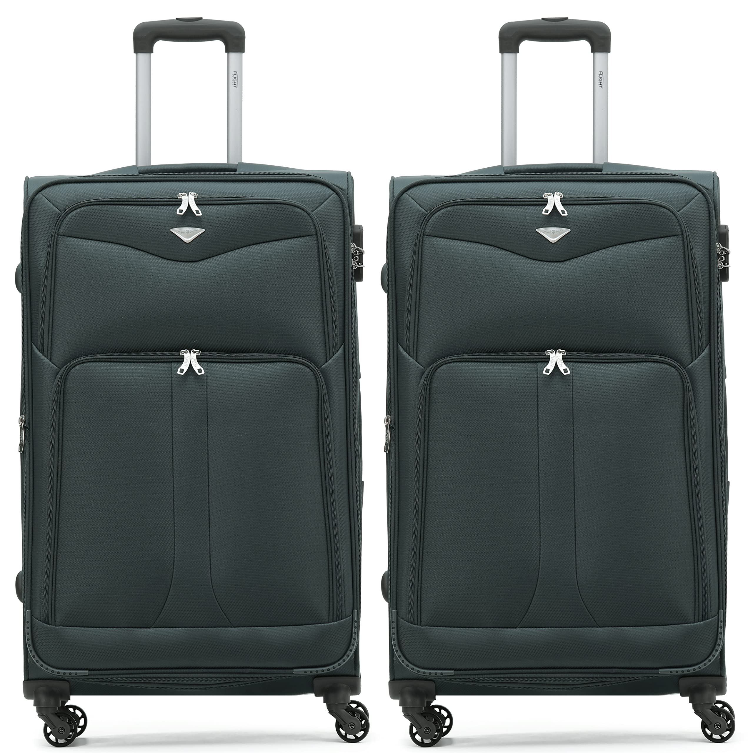 Flight Knight Lightweight 4 Wheel 800D Soft Case Suitcases Anti Crack Cabin & Hold Luggage Options Approved for Over 100 Airlines Including easyJet, BA & Many More! — view 118