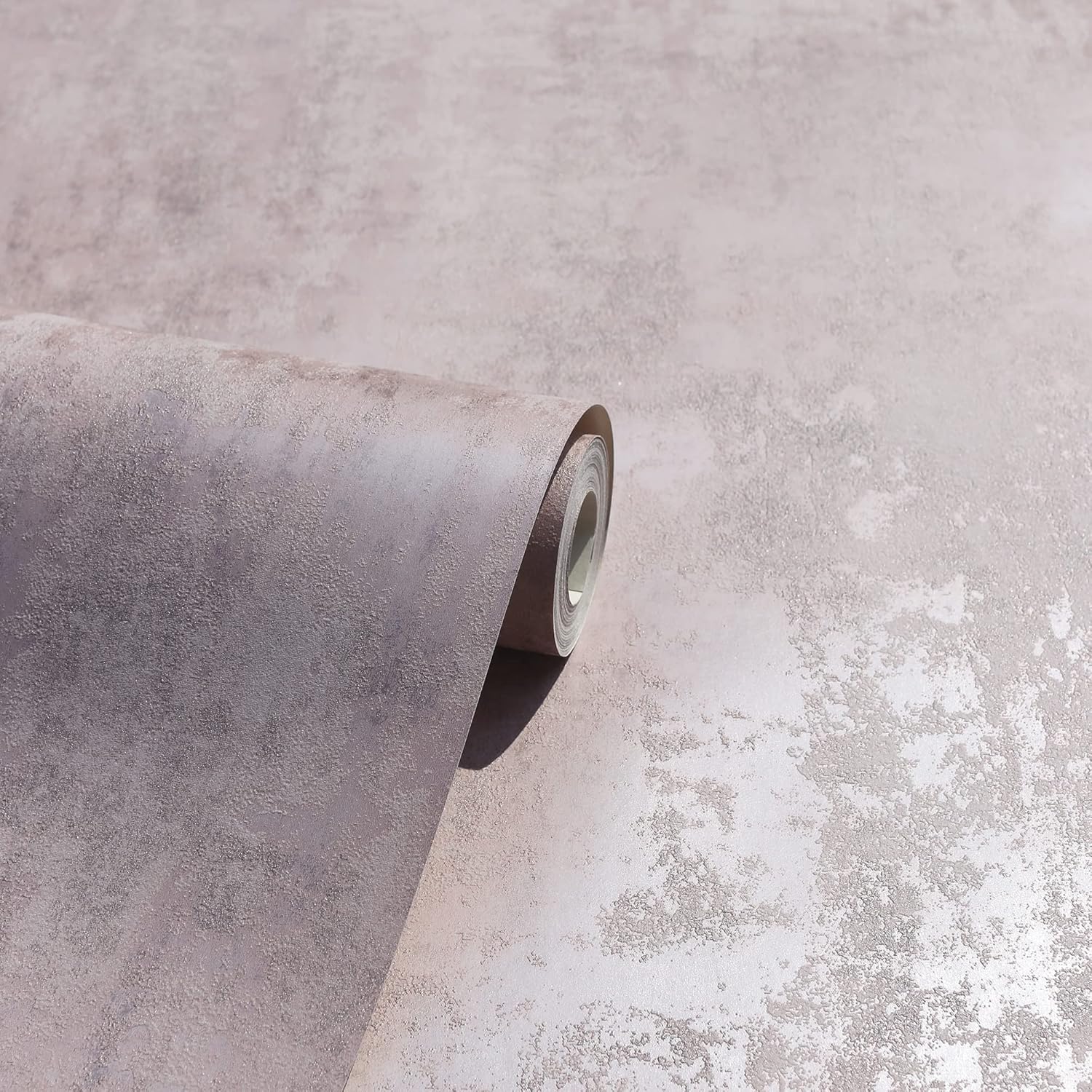 Arthouse Stone Textures Blush Pink & Rose Gold Wallpaper for Living Spaces & Feature Walls, Kitchen Bedroom Hallway Wallpaper 10.05m x 0.53m Roll, Metallic Highlights 902107