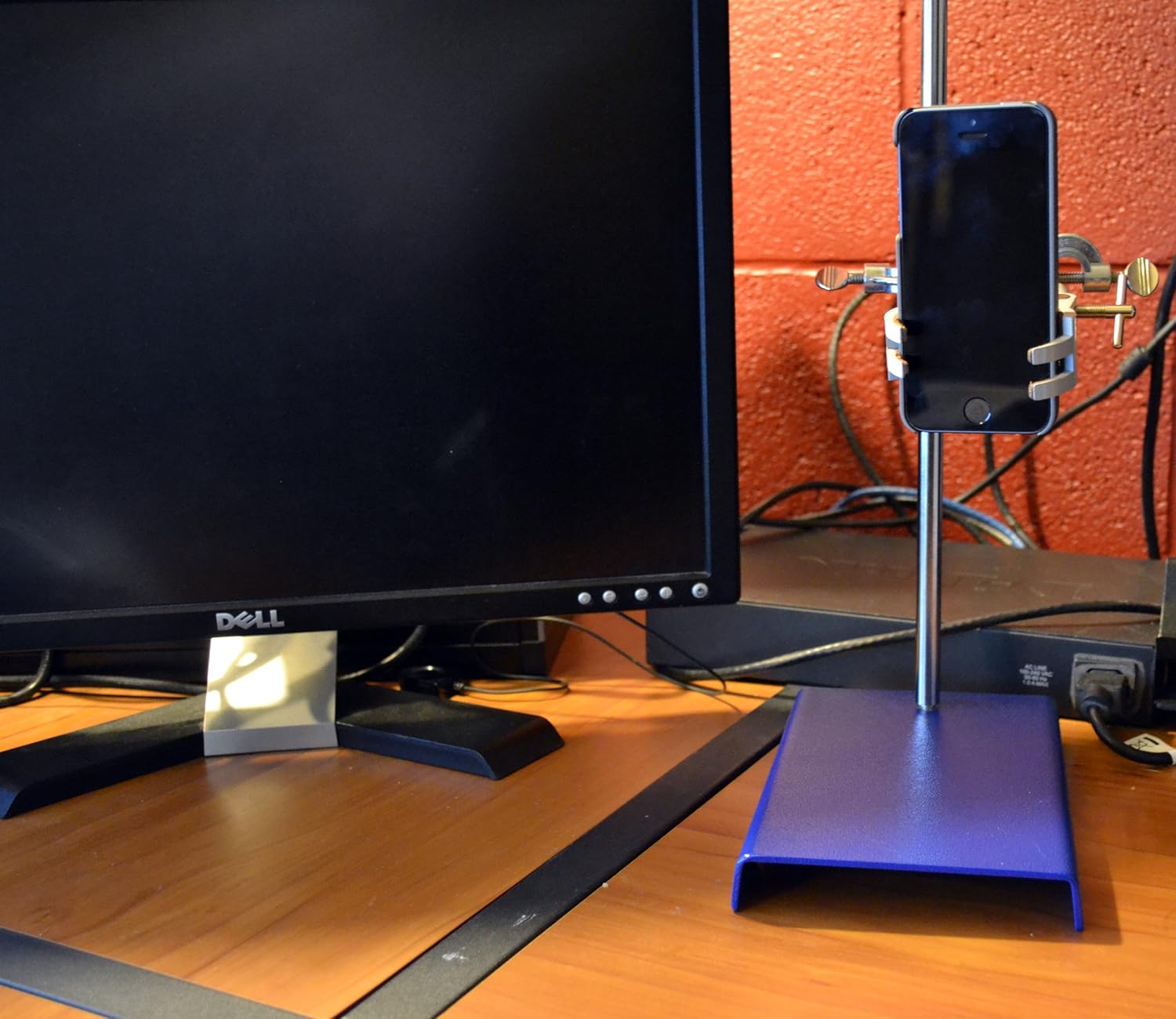 Premium Phone Desk Stand and Holder, Designed for iPhone 6 (3G/3GS, 4/4S, 5/5S), Samsung Galaxy S3/S4/S5, HTC One (All Phones up to 4" Wide are Compatible)