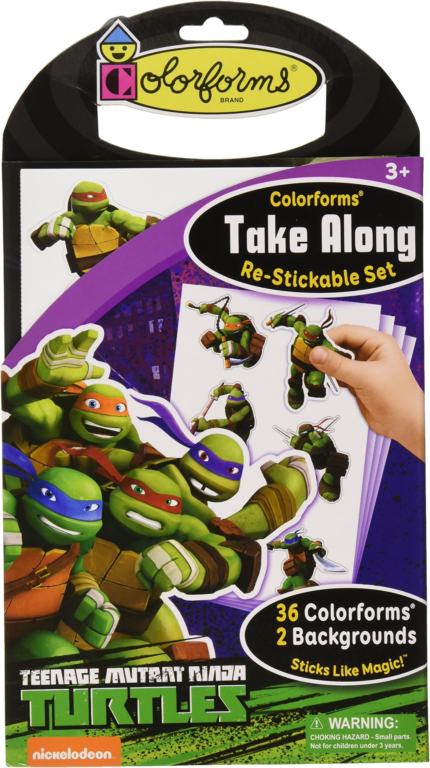Colorforms Take Along Teenage Mutant Ninja Turtles