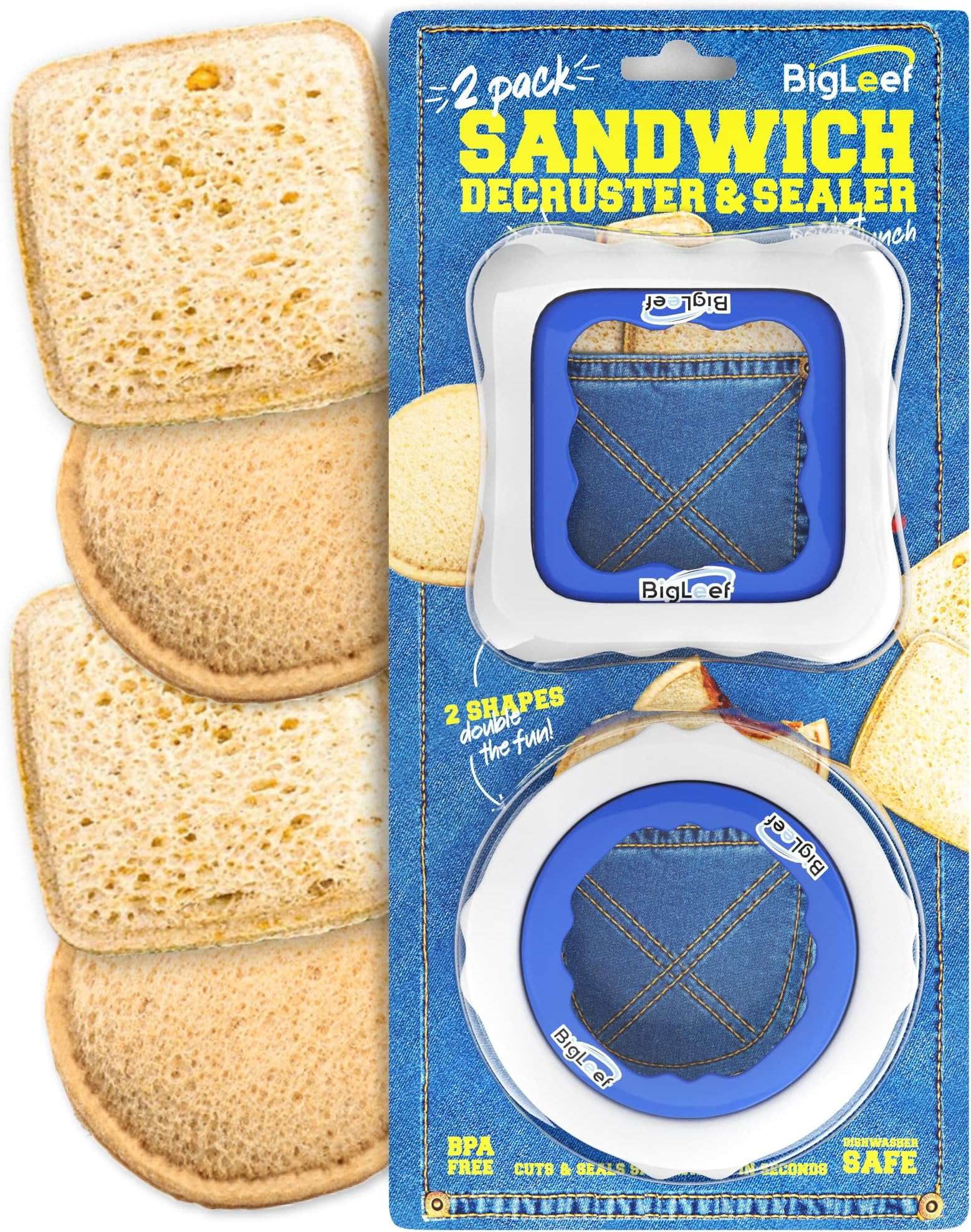 FUNUTTERS Sandwich Cutter and Sealer, 3.75'', Uncrustables