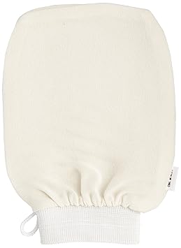 Cinq Mondes Kassa Body Exfoliating Glove - Naturally Exfoliate Dry Skin - Body Scrub Mitt - Use with Moroccan Beldi Black Soap.