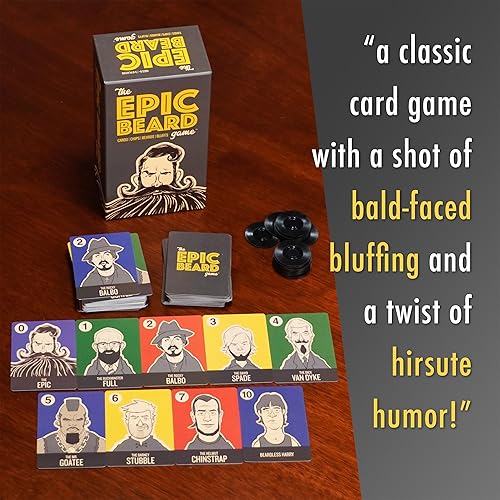 Miniatura 5 de The Epic Beard Game, divertido juego de cartas para divertidas noches de juego de fiesta, 3 a 8 jugadores a partir de 8 años