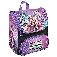Scooli - Zaino per la scuola materna CUTIE Monster High - Scomparto principale e tasca anteriore