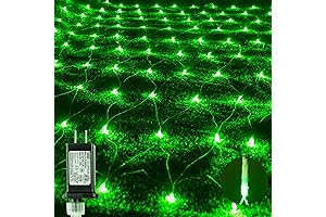 9.8ft x 6.6ft Christmas Grass Lights, 192 LED Net Lights for Christmas Trees