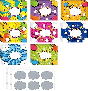 120 PCS Custom Scratch Off Cards 8 Styles Comic Series Scratch Off Cards...