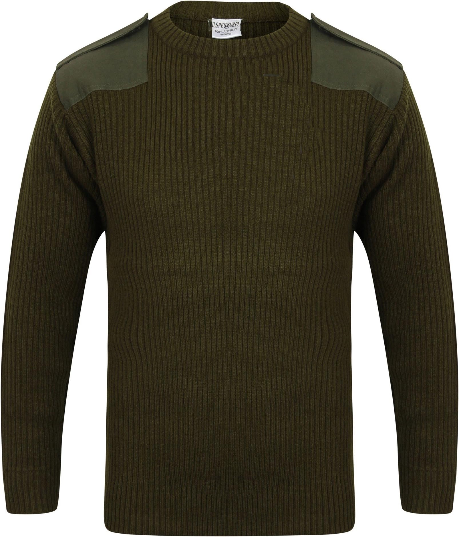 DallaswearAdults Military Army Security Pullover Jumper Sweater Crew Neck