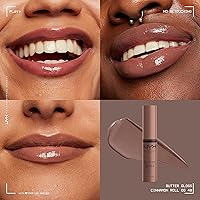 Vista 3 de NYX MAQUILLAJE PROFESIONAL Brillo de mantequilla azúcar moreno brillo de labios no pegajoso - Cinnamon Roll (Gris Marrón)