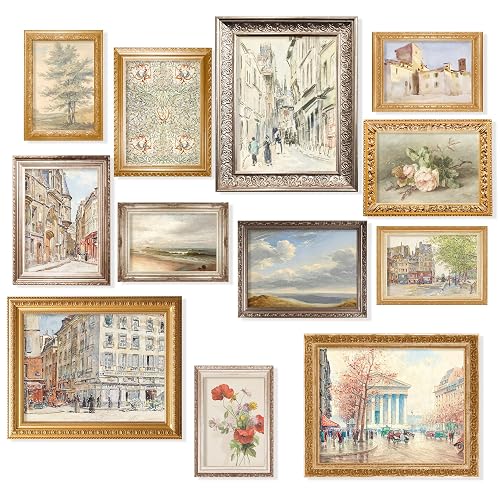 97 Decor Vintage French Country Wall Art, 12 European Prints,