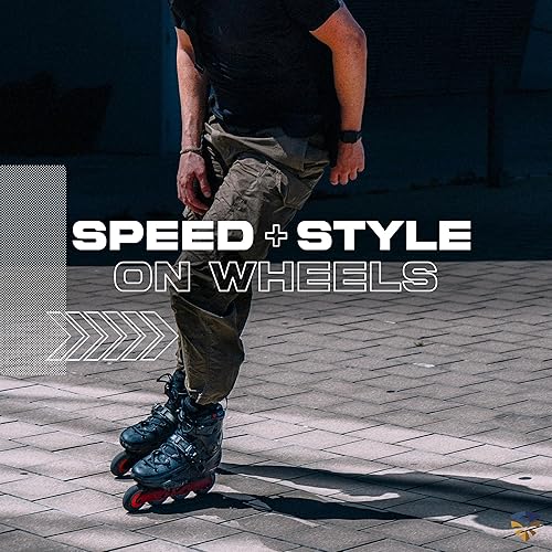 Miniatura 5 de Flying Eagle F4 Raven Freeskate - Patines en línea para adultos hombres, patines en línea de velocidad para hombres, patines en línea para hombres,