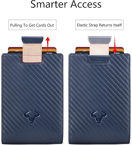 Miniatura 4 de Bulliant - Billetera delgada con bolsillo frontal y clip para billetes, billetera plegable para hombres con capacidad para 10 tarjetas de 3.1x4.5