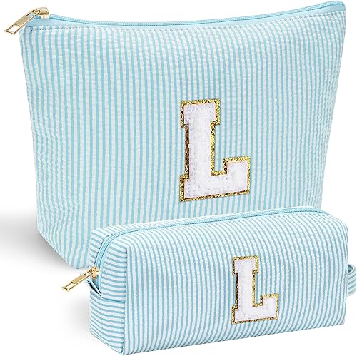 Miniatura 16 de YOOLIFE Regalos del Día de la Madre para Mujeres Bolsa de Maquillaje Inicial 2 Bolsa de Cosméticos Bolsa de Maquillaje de Viaje Regalos