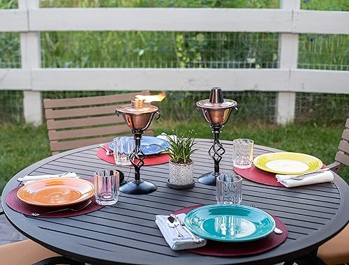 Vista 9 de BIRDROCK HOME Antorchas para exteriores, construcción duradera, diseño moderno, resistente a la intemperie, compatible con aceite de citronela