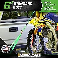 Vista 2 de SmartStraps Correas de trinquete Cambuckle de 6 pies, paquete de 2 correas de trinquete de amarre estándar, resistencia a la rotura de 1,200 libras