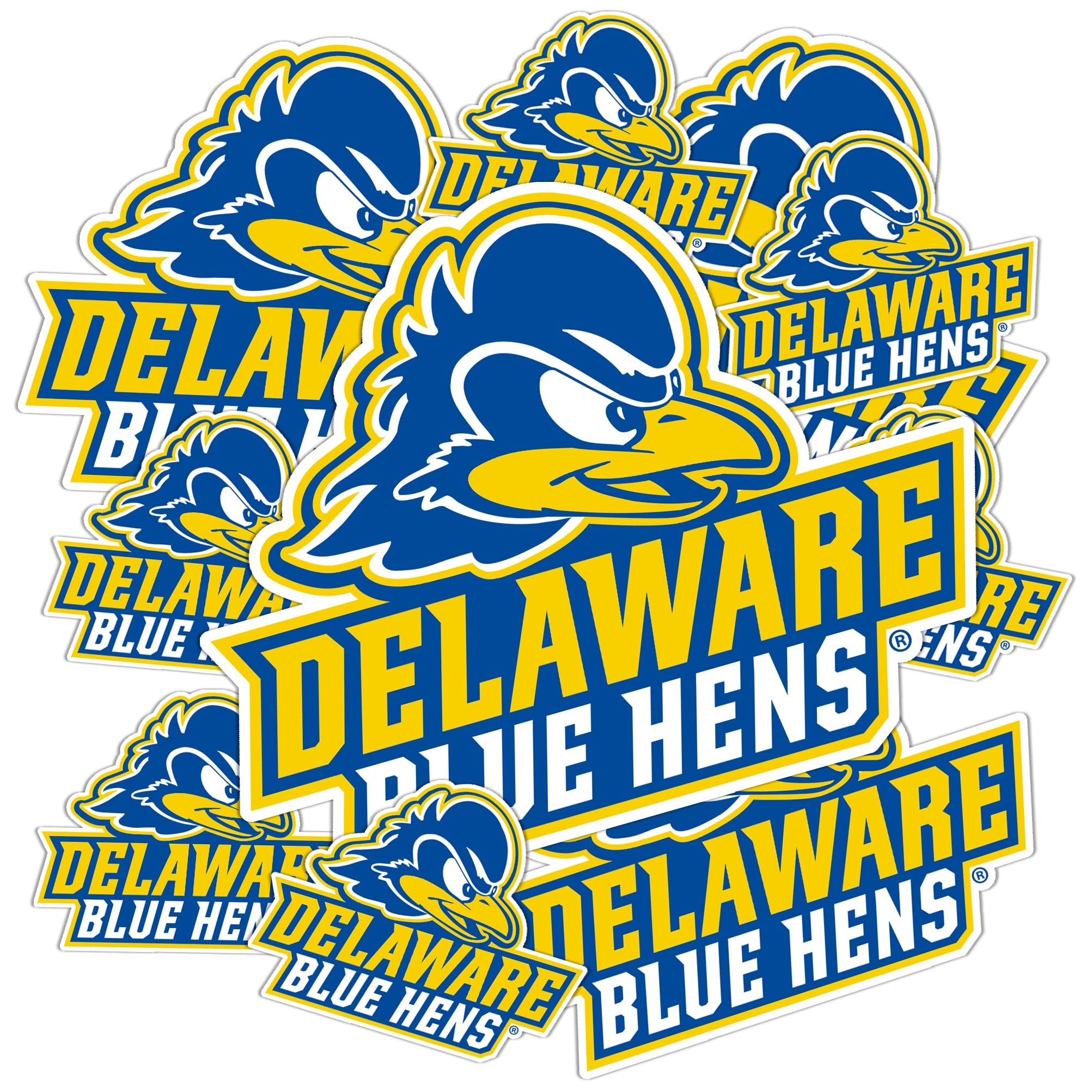 Pegatina de la Universidad de Delaware hoja 3 para personalizar portátiles y termos