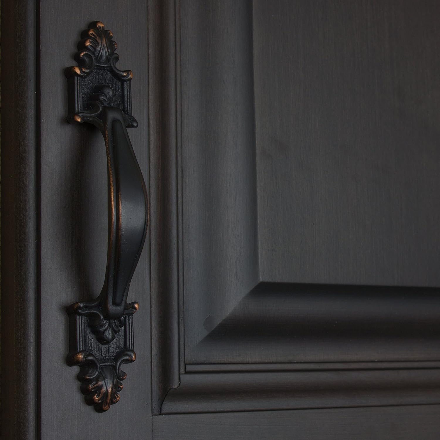 GlideRite Hardware 4116-ORB-10 Deco Cabinet Pull, 10 Pack, 3.5", Oil Rubbed Bronze